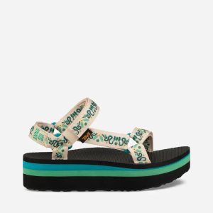 Teva Universal - Anna Sui - Dámske Sandale Na Platforme - Tyrkysové